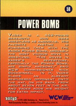 1995 Cardz WCW Main Event #58 Power Bomb Back