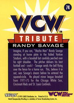 1995 Cardz WCW Main Event #74 Macho Man Randy Savage Back