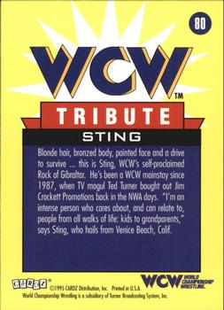1995 Cardz WCW Main Event #80 Sting Back