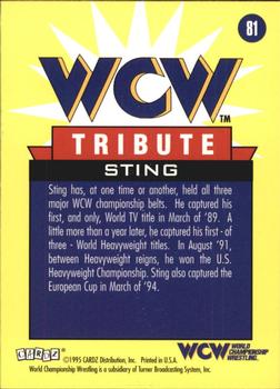 1995 Cardz WCW Main Event #81 Sting Back