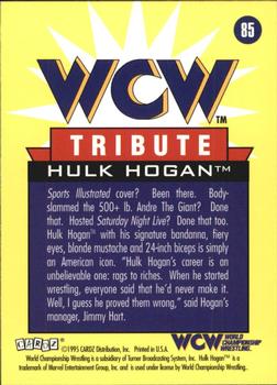 1995 Cardz WCW Main Event #85 Hulk Hogan Back