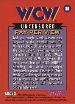 1995 Cardz WCW Main Event #89 WCW Spring Stampede Back