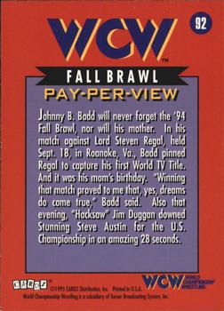 1995 Cardz WCW Main Event #92 WCW Fall Brawl Back