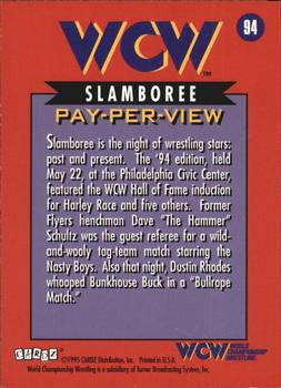 1995 Cardz WCW Main Event #94 WCW Slamboree Back