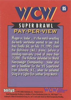 1995 Cardz WCW Main Event #95 WCW SuperBrawl Back
