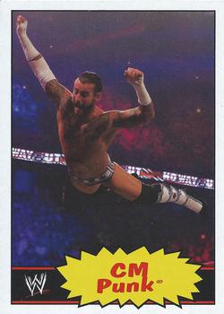 2012 Topps Heritage WWE #12 CM Punk Front