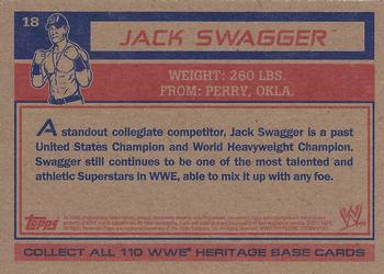 2012 Topps Heritage WWE #18 Jack Swagger Back