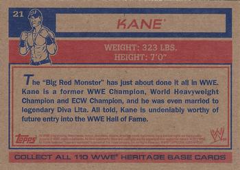 2012 Topps Heritage WWE #21 Kane Back