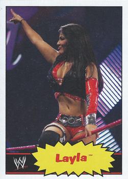 2012 Topps Heritage WWE #24 Layla Front