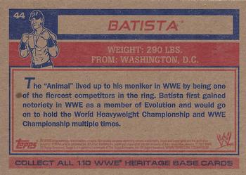 2012 Topps Heritage WWE #44 Batista Back