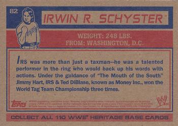 2012 Topps Heritage WWE #82 Irwin R. Schyster Back