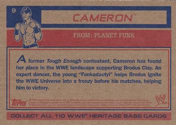 2012 Topps Heritage WWE #9 Cameron Back