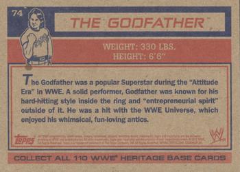 2012 Topps Heritage WWE - Gold #74 Godfather Back