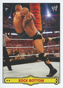 2012 Topps Heritage WWE - Ringside Action #25 The Rock/Rock Bottom Front