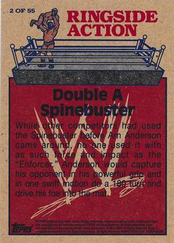 2012 Topps Heritage WWE - Ringside Action #2 Arn Anderson/Double A Spinebuster Back