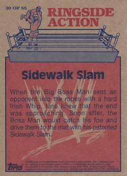 2012 Topps Heritage WWE - Ringside Action #30 Big Boss Man/Sidewalk Slam Back