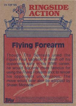 2012 Topps Heritage WWE - Ringside Action #31 Tito Santana/Flying Forearm Back
