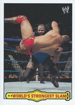 2012 Topps Heritage WWE - Ringside Action #39 Mark Henry/World's Strongest Slam Front