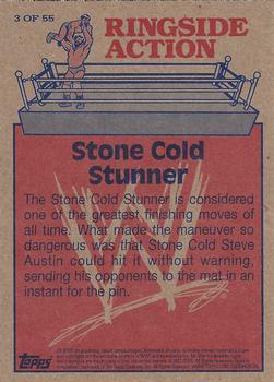 2012 Topps Heritage WWE - Ringside Action #3 Stone Cold Steve Austin/Stone Cold Stunner Back