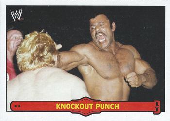 2012 Topps Heritage WWE - Ringside Action #50 Rocky Johnson/Knockout Punch Front