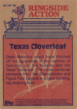 2012 Topps Heritage WWE - Ringside Action #22 Dean Malenko/Texas Cloverleaf Back