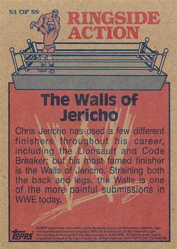 2012 Topps Heritage WWE - Ringside Action #51 Chris Jericho/The Walls Of Jericho Back