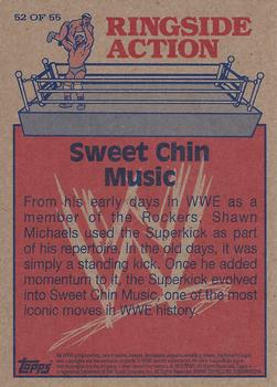 2012 Topps Heritage WWE - Ringside Action #52 Shawn Michaels/Sweet Chin Music Back