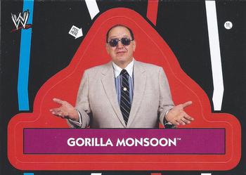 2012 Topps Heritage WWE - Stickers #11 Gorilla Monsoon Front