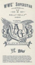 2012 Topps Heritage WWE - Allen & Ginter #6 Kelly Kelly Back
