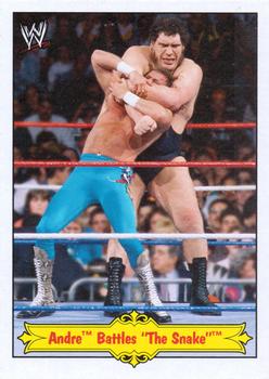 2012 Topps Heritage WWE - Andre The Giant Tribute #9 Andre Battles The Snake Front