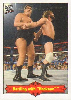 2012 Topps Heritage WWE - Andre The Giant Tribute #8 Feuding With Hacksaw Front