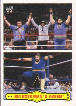 2012 Topps Heritage WWE - Fabled Tag Teams #3 Big Boss Man/Akeem Front