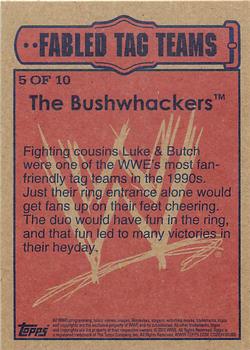 2012 Topps Heritage WWE - Fabled Tag Teams #5 The Bushwhackers Back