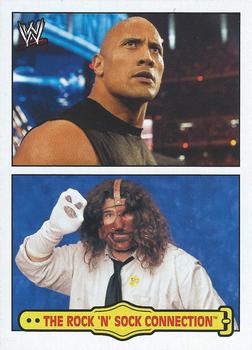 2012 Topps Heritage WWE - Fabled Tag Teams #7 The Rock 'n' Sock Connection Front