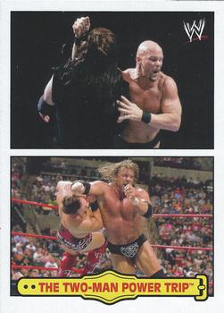 2012 Topps Heritage WWE - Fabled Tag Teams #9 The Two-Man Power Trip Front