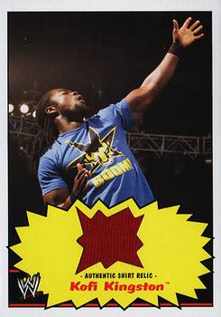 2012 Topps Heritage WWE - Swatch Relics #NNO Kofi Kingston Front