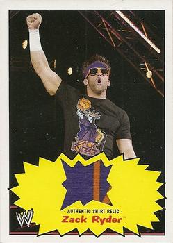 2012 Topps Heritage WWE - Swatch Relics #NNO Zack Ryder Front
