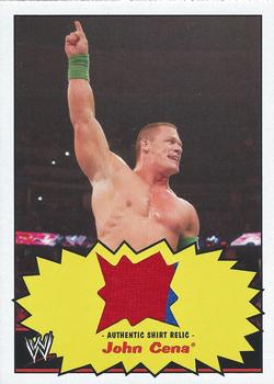 2012 Topps Heritage WWE - Swatch Relics #NNO John Cena Front