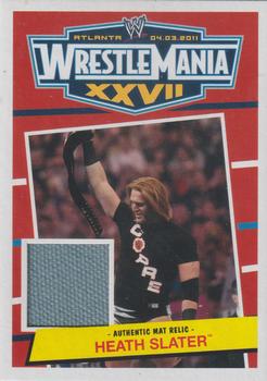 2012 Topps Heritage WWE - WrestleMania XXVII Mat Relics #NNO Heath Slater Front