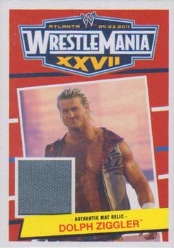2012 Topps Heritage WWE - WrestleMania XXVII Mat Relics #NNO Dolph Ziggler Front