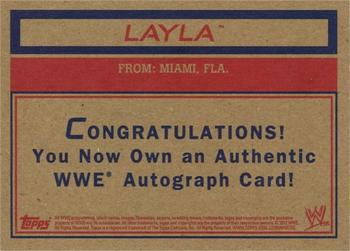 2012 Topps Heritage WWE - Autographs #NNO Layla Back
