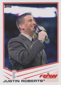 2013 Topps WWE #20 Justin Roberts Front