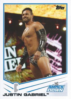 2013 Topps WWE #65 Justin Gabriel Front