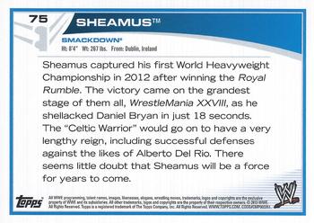 2013 Topps WWE #75 Sheamus Back