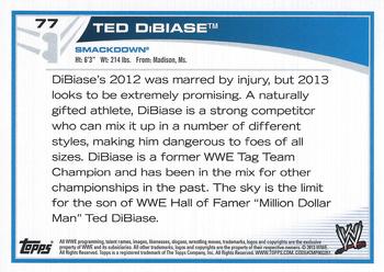 2013 Topps WWE #77 Ted DiBiase Jr. Back