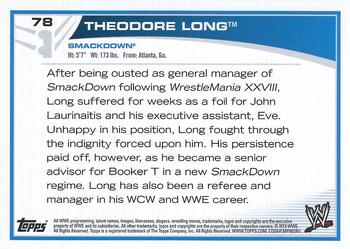2013 Topps WWE #78 Theodore Long Back
