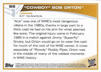2013 Topps WWE #89 Bob Orton Back
