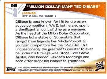 2013 Topps WWE #98 Ted DiBiase Back