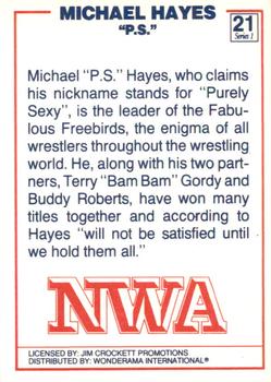 1988 Wonderama NWA #21 Michael Hayes Back