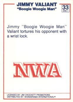 1988 Wonderama NWA #33 Jimmy Valiant Back